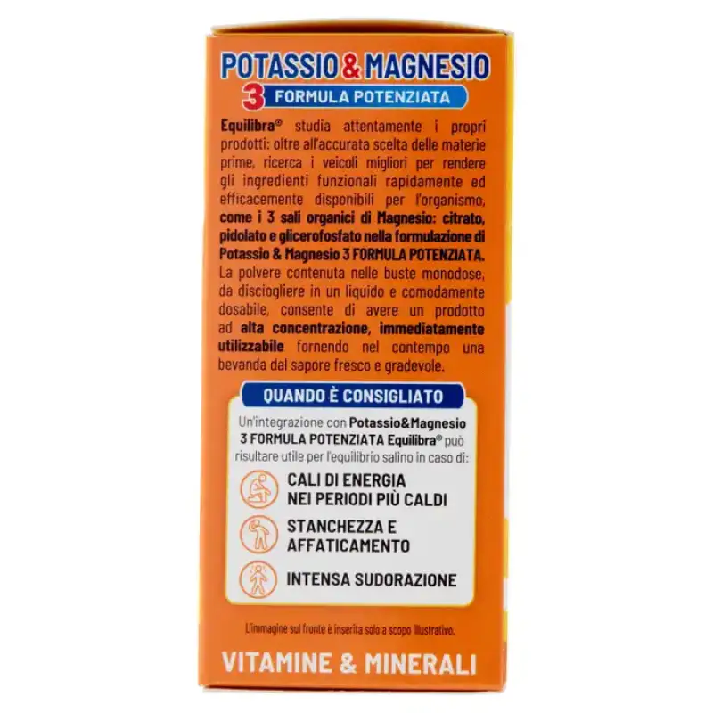 Equilibra Potasiu si Magneziu 3 Formula Imbunatatita Plicuri 20 x 5,2 g Bax 9 buc.